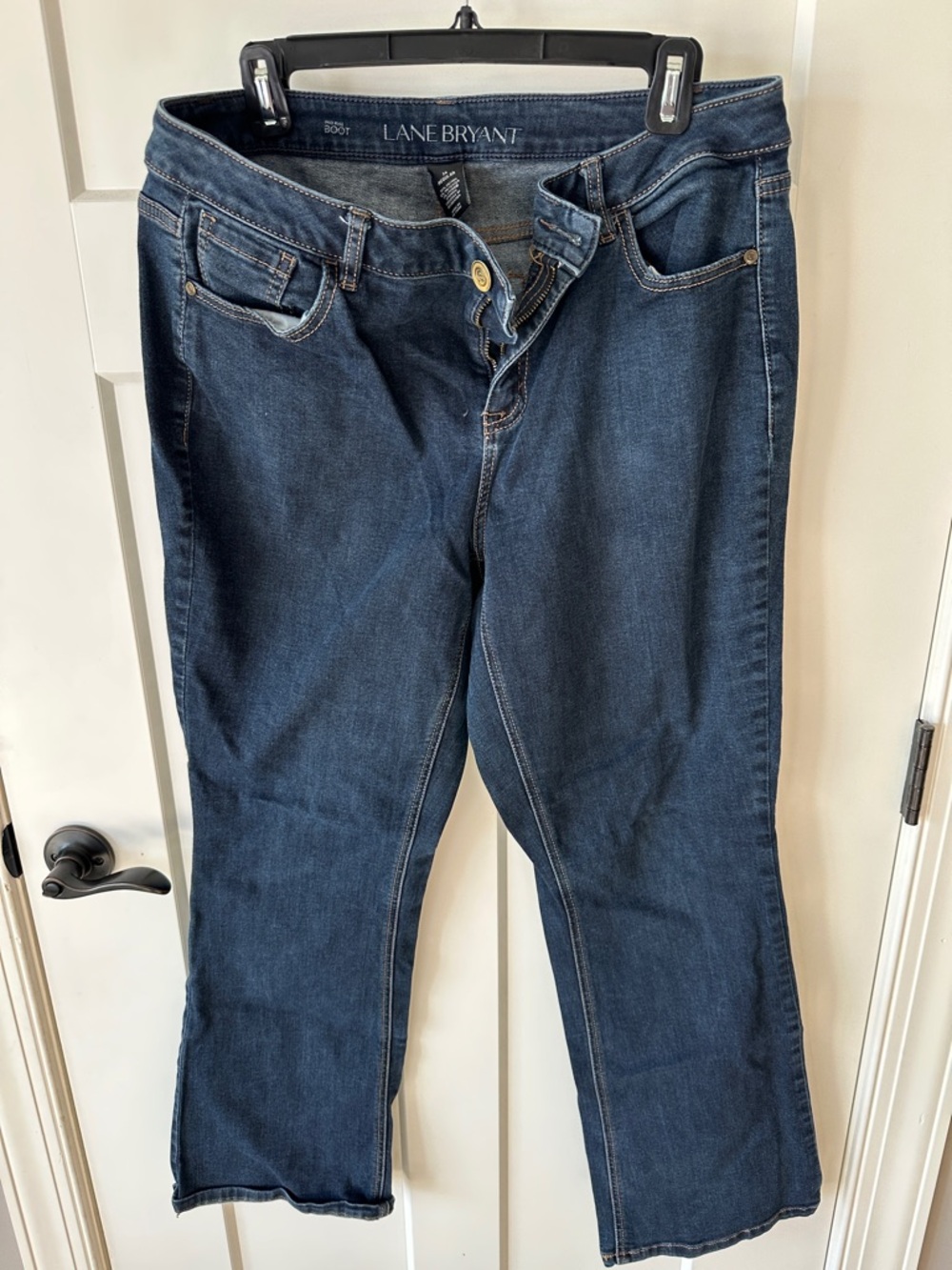 Lane Bryant Women's Dark Blue Straight Leg Jeans